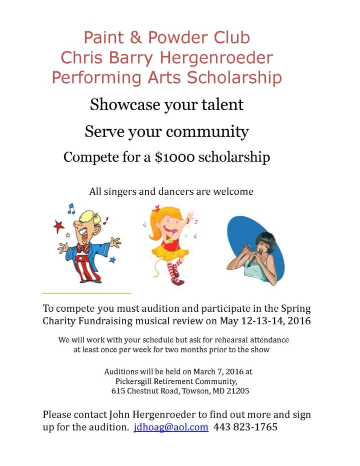 P&P Scholarship flyer